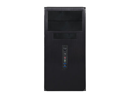 ROSEWILL, Aesthetic Finish, 90mm Fan pre-installed, Mini Tower Computer Case with 400W Power Supply - R521-M