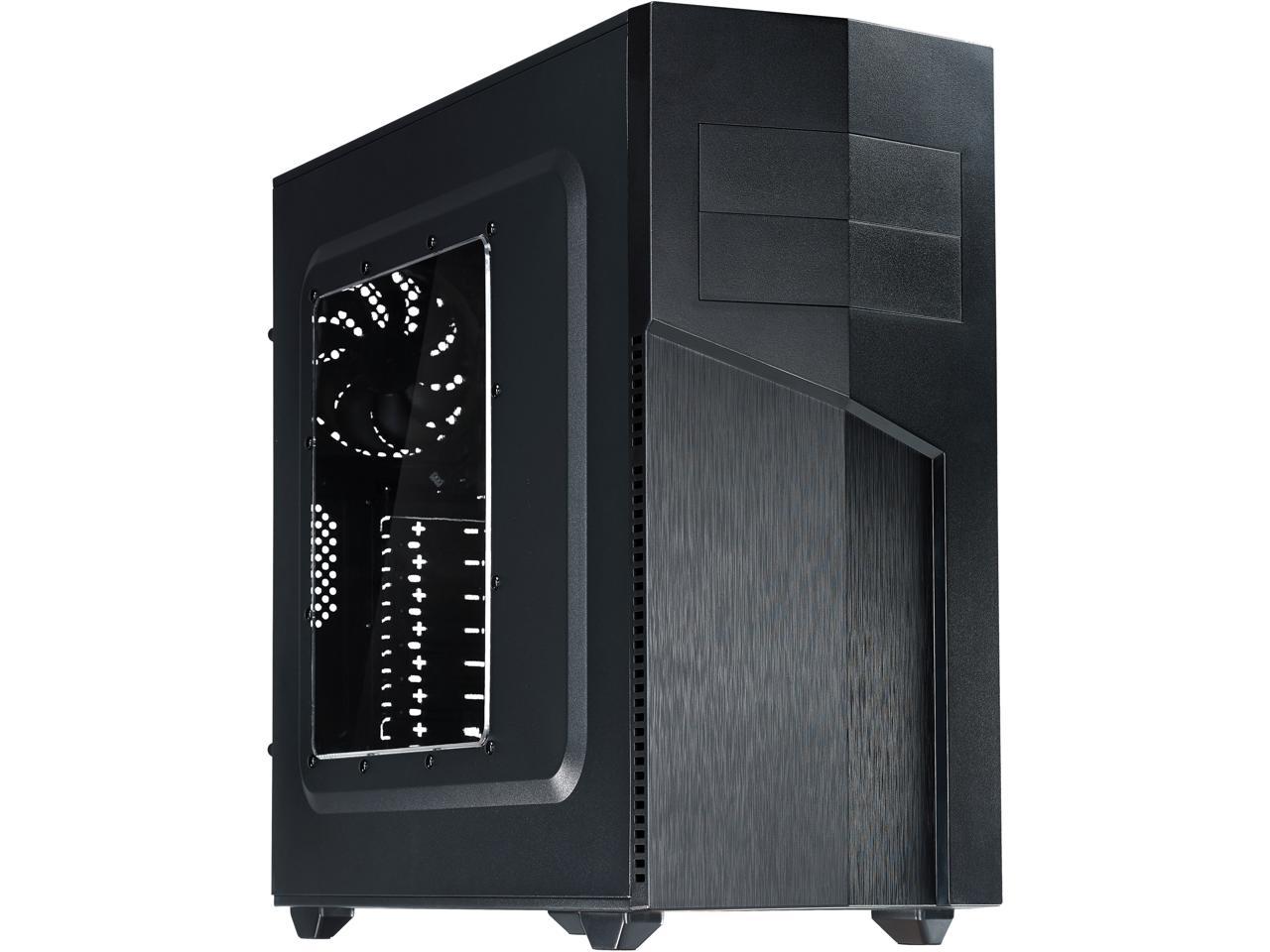 Rosewill ATX Mid Tower Gaming Computer Case, Supports up to 400 mm Long VGA Card, Comes with Two Fans Pre-installed - Front 120 mm Fan x 1, Rear 120 mm Fan x 1 - TYRFING
