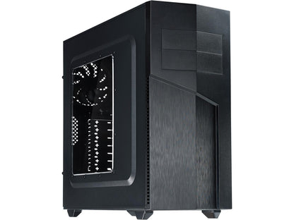 Rosewill ATX Mid Tower Gaming Computer Case, Supports up to 400 mm Long VGA Card, Comes with Two Fans Pre-installed - Front 120 mm Fan x 1, Rear 120 mm Fan x 1 - TYRFING