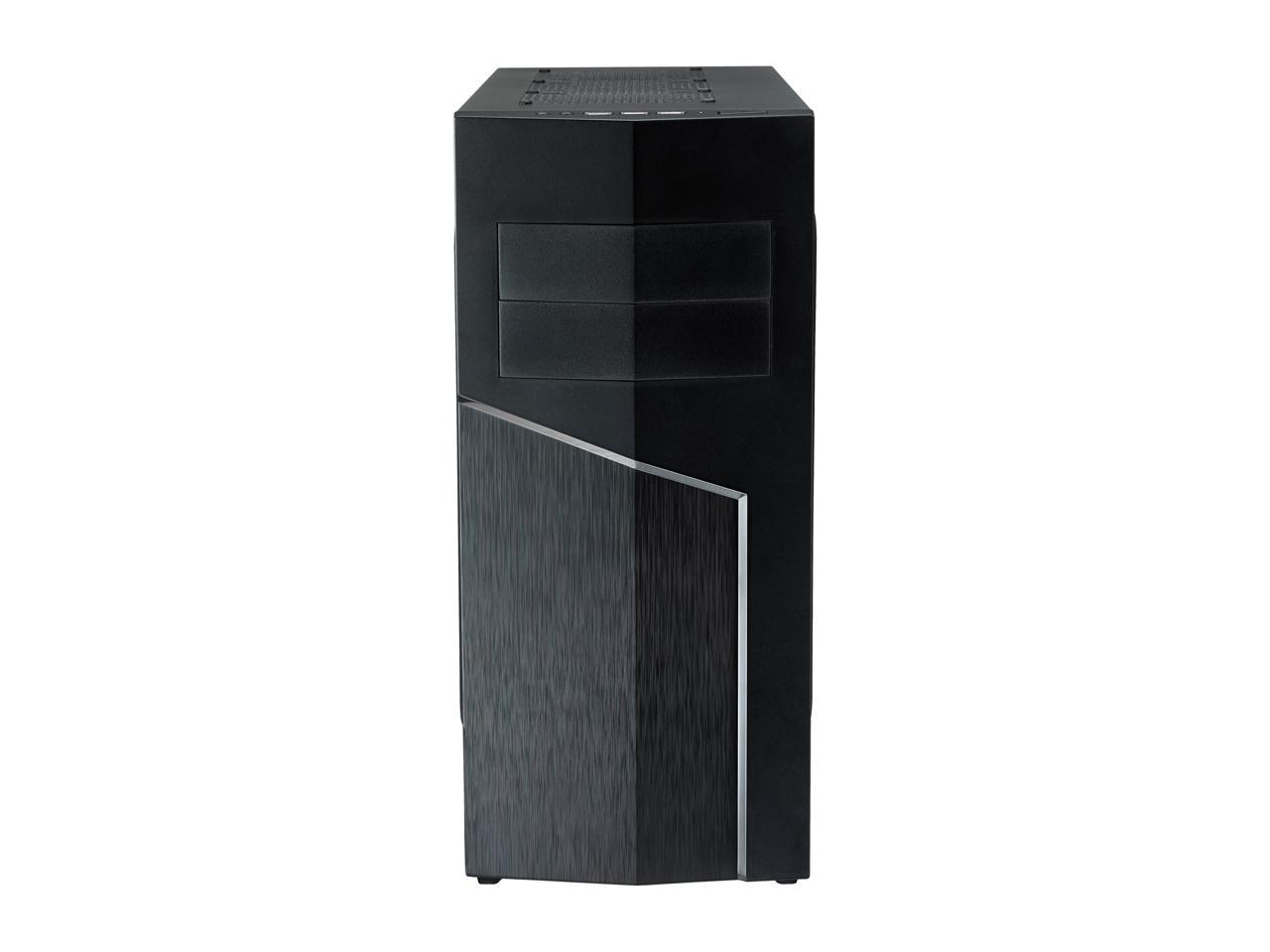 Rosewill ATX Mid Tower Gaming Computer Case, Supports up to 400 mm Long VGA Card, Comes with Two Fans Pre-installed - Front 120 mm Fan x 1, Rear 120 mm Fan x 1 - TYRFING