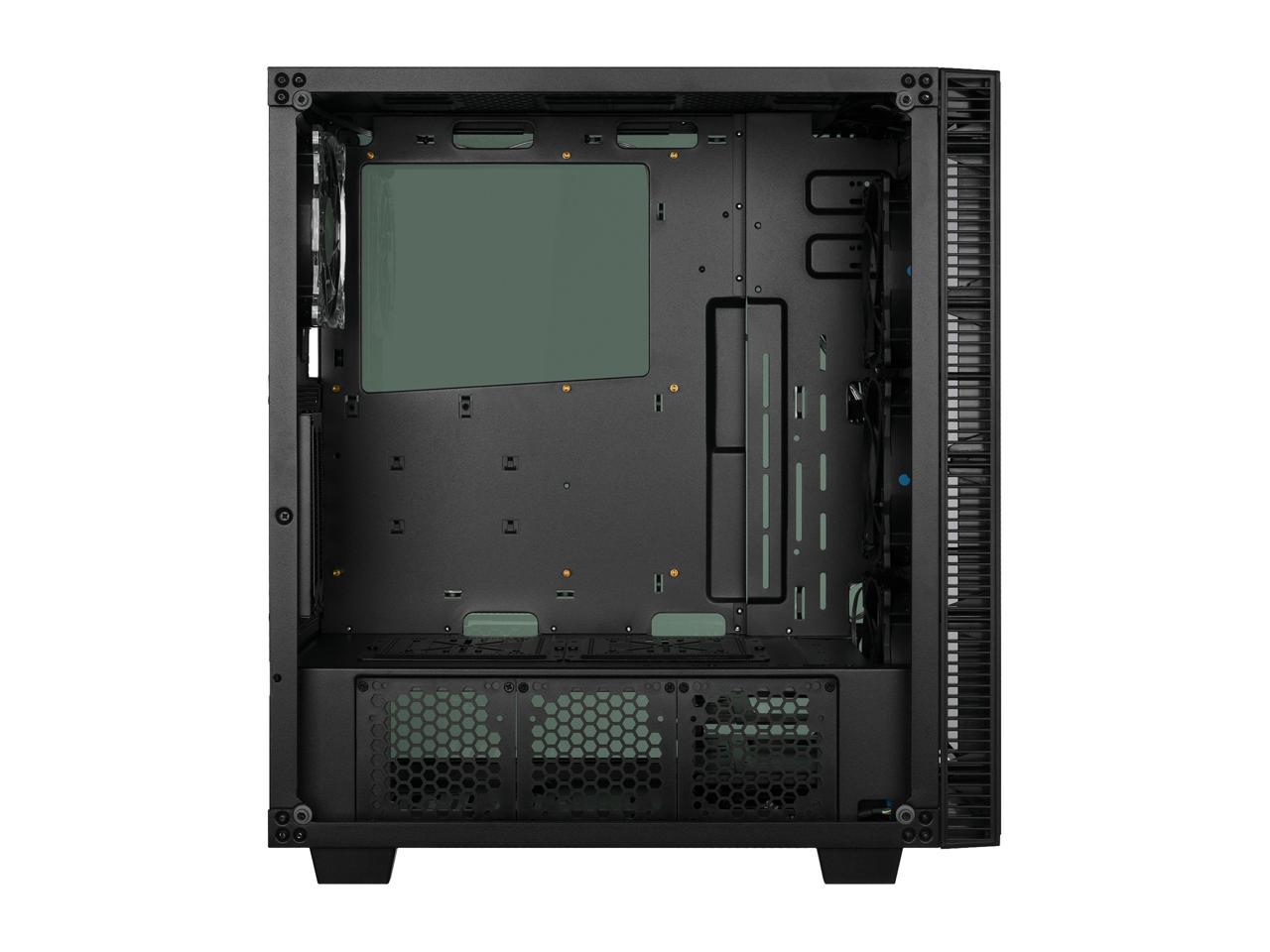 Rosewill ATX Mid Tower Gaming PC Computer Case with Blue LED Fans, Tempered Glass/Steel, Optimal Airflow, USB 3.0 - CULLINAN MX-BLUE