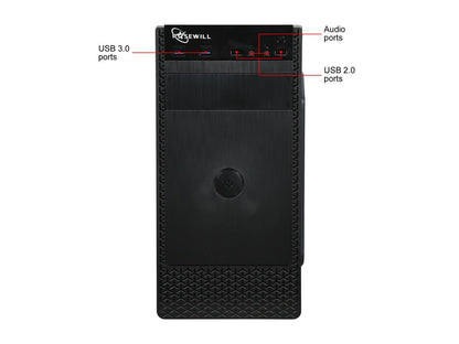 Rosewill FBM-X1 Black Steel / Plastic Mini Tower Case with Side Panel Window