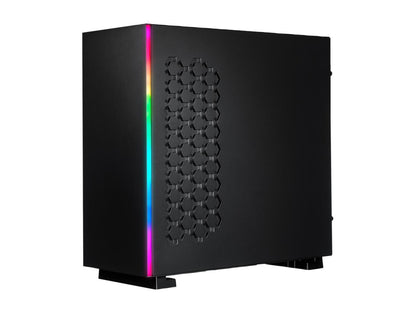 Rosewill ATX Mid Tower Gaming PC Computer Case, Aura Sync Compatible Dual Ring RGB LED Fans, Top Mount PSU & HDD/SSD, Tempered Glass & Steel - PRISM S500