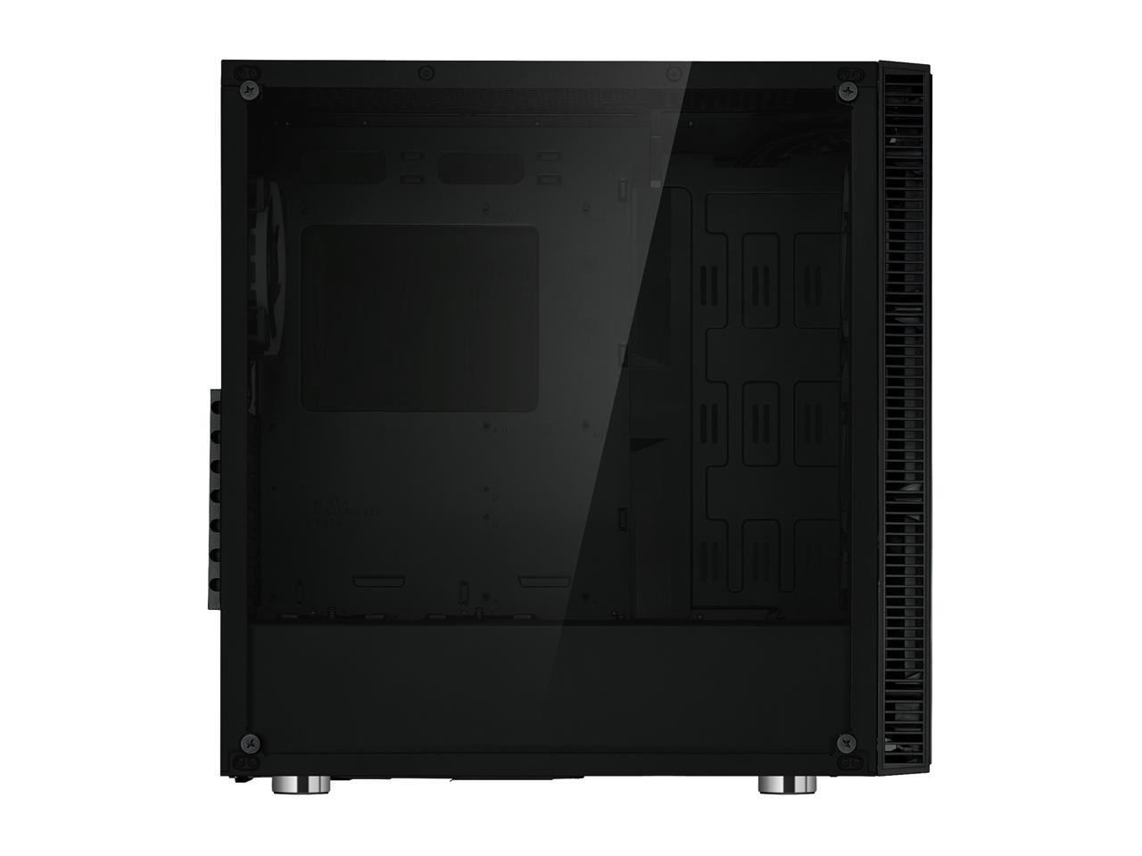 Rosewill ATX Mid Tower Gaming PC Computer Case with Dual Ring RGB LED Fans, 360mm Water Cooling Radiator Support, Tempered Glass and Steel, USB 3.0 - CULLINAN V500 RGB