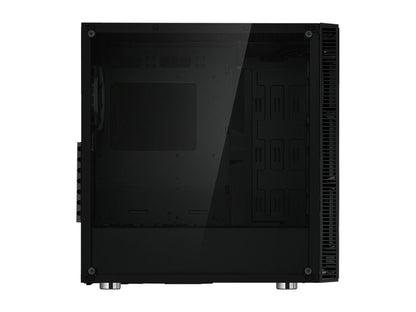 Rosewill ATX Mid Tower Gaming PC Computer Case with Dual Ring Blue LED Fans, 360mm Water Cooling Radiator Support, Tempered Glass and Steel, USB 3.0 - CULLINAN V500 Blue