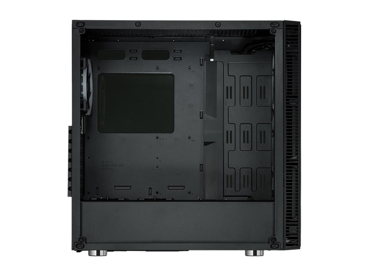 Rosewill ATX Mid Tower Gaming PC Computer Case with Dual Ring Blue LED Fans, 360mm Water Cooling Radiator Support, Tempered Glass and Steel, USB 3.0 - CULLINAN V500 Blue