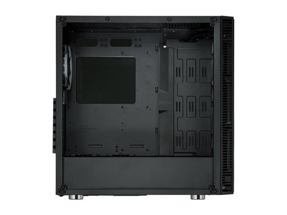 Rosewill ATX Mid Tower Gaming PC Computer Case with Dual Ring Blue LED Fans, 360mm Water Cooling Radiator Support, Tempered Glass and Steel, USB 3.0 - CULLINAN V500 Blue