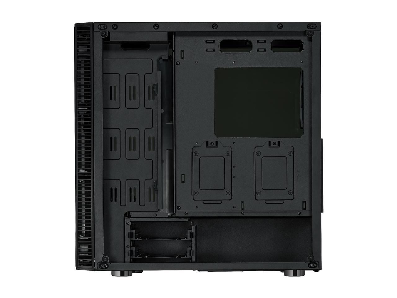 Rosewill ATX Mid Tower Gaming PC Computer Case with Dual Ring Blue LED Fans, 360mm Water Cooling Radiator Support, Tempered Glass and Steel, USB 3.0 - CULLINAN V500 Blue