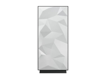 Rosewill ATX Mid Tower Gaming PC Computer Case with RGB Software Sync Dual Ring RGB LED Fans, 240mm AIO Support, EATX Support, Top Mount PSU & HDD/SSD, Tempered Glass & White Steel - PRISM S