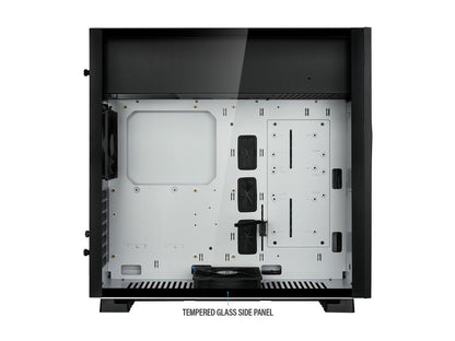 Rosewill ATX Mid Tower Gaming PC Computer Case with 2 x 120mm Fans (Supports up to 6), 240mm AIO Support, EATX Support, Top Mount PSU & HDD/SSD, Tempered Glass & White Steel - PRISM S-LITE