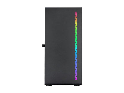 Rosewill PRISM M ATX Mid Tower Gaming PC Computer Case w/ RGB Fan, 10 Backlit Modes, LED Light Strip Patterned Front Panel, 240mm AIO Support, EATX Support, Bottom Mount PSU & HDD/SSD, Tempered Glass