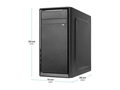 Rosewill SRM-01B Micro ATX Mini Tower Desktop PC Computer Case with Pre-Installed 80mm Case Fan, USB 3.0