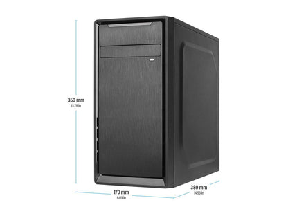 Rosewill SRM-01B-450 Micro ATX Mini Tower Desktop PC Computer Case with Pre-Installed 450W PSU, 80mm Case Fan, USB 3.0