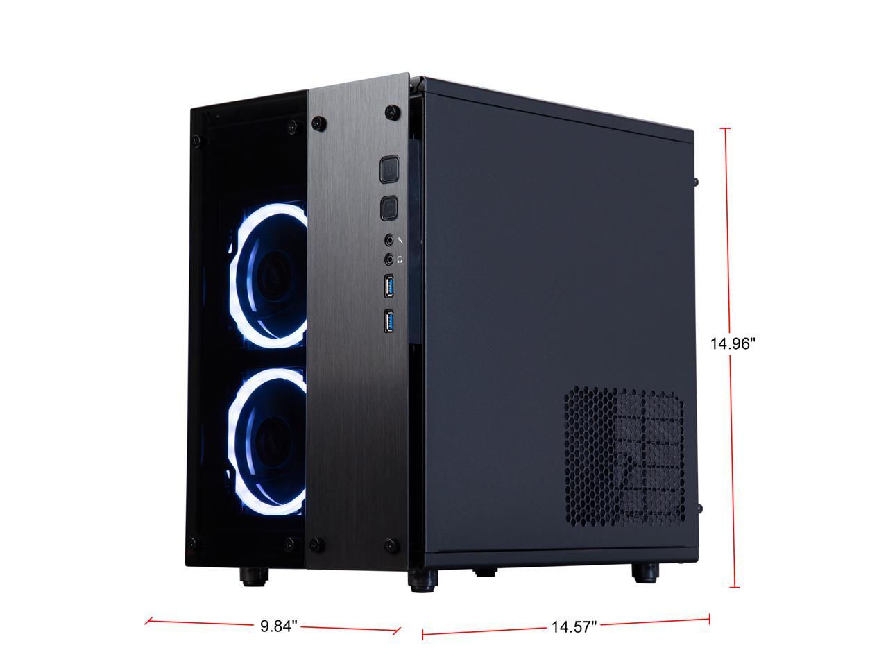 Rosewill Cullinan PX RGB Cube Mini ITX/ MicroATX/ ATX Mid Tower Gaming PC Computer Case, RGB Fans