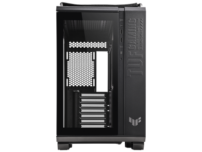 ASUS TUF Gaming GT502 Black ATX Mid-Tower Computer Case with Front Panel RGB Button, USB 3.2 Type-C and 2x USB 3.0 Ports, 2- way Graphic Card Mounting Orientation Compatible, 360mm and 280mm Radiator