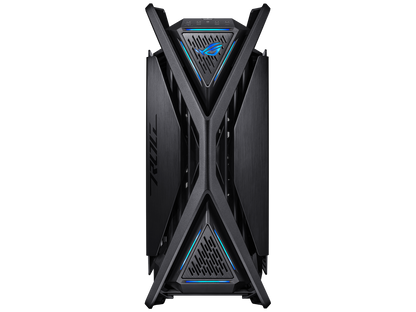ASUS ROG Hyperion GR701 EATX full-tower computer case with semi-open structure, tool-free side panels, supports up to 2 x 420mm radiators, built-in graphics card holder,2x front panel Type-C
