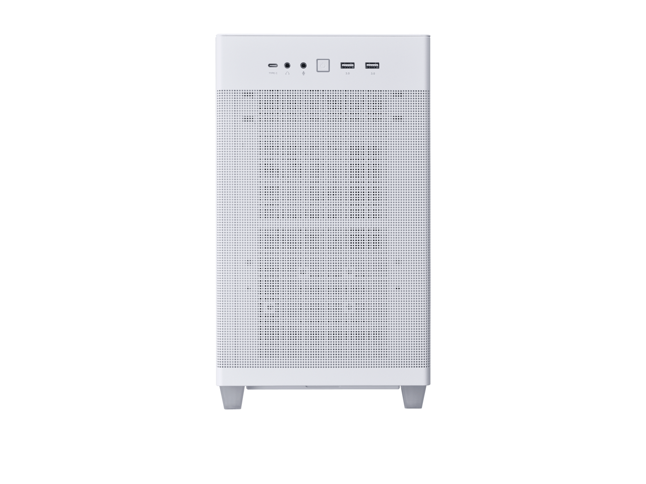 ASUS Prime AP201 White MicroATX Tempered Glass Edition Supports Graphics Cards up to 338mm, 360mm Coolers, & Standard ATX PSUs, Tool-Free Side Panels, Tempered Glass Side & Front Panel USB Type-C®