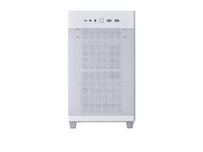 ASUS Prime AP201 White MicroATX Tempered Glass Edition Supports Graphics Cards up to 338mm, 360mm Coolers, & Standard ATX PSUs, Tool-Free Side Panels, Tempered Glass Side & Front Panel USB Type-C®