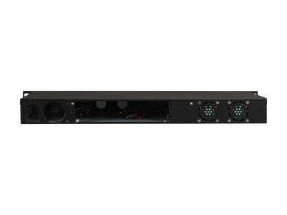 Athena Power RM-1U100D Black Aluminum / Steel 1U Rackmount Server Case 1 External 5.25" Drive Bays