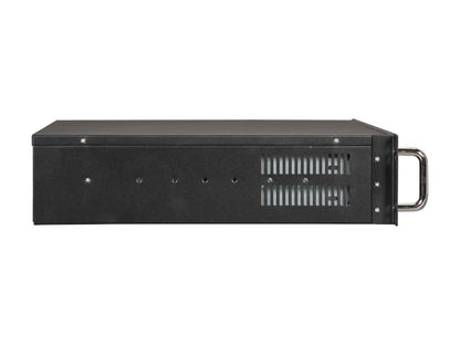 Athena Power RM-2U200H Black Aluminum / Steel 2U Rackmount Server Case 1 External 5.25" Drive Bays
