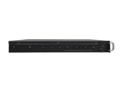 Athena Power RM-1U100DM Black Aluminum / Steel 1U Rackmount Server Case 1 External 5.25" Drive Bays