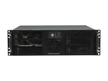 Athena Power RM-3U3046X708 3U Black Rackmount EATX Chassis 4 x 5.25" Drive Bays 700W 80 PLUS BRONZE