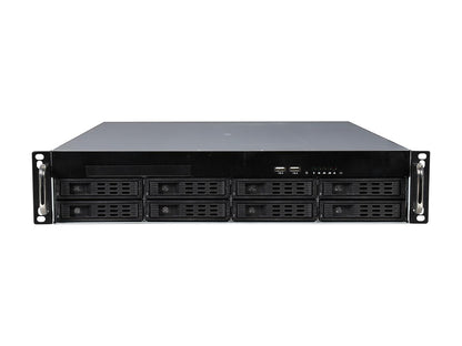 Athena Power RM-2U2083HE Black 1.0mm SGCC 2U Rackmount Server Chassis 2U Single Micro 2U Redundant (WxHxD: 2.99" x 3.3" x 9.84") Flex ATX