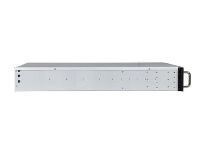 Athena Power RM-2U2123HE Black 1.0mm SGCC 2U Rackmount Server Chassis 2U Single Micro 2U Redundant (WxHxD: 2.99" x 3.3" x 9.84")