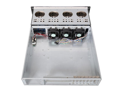 Athena Power RM-2U2123HE Black 1.0mm SGCC 2U Rackmount Server Chassis 2U Single Micro 2U Redundant (WxHxD: 2.99" x 3.3" x 9.84")