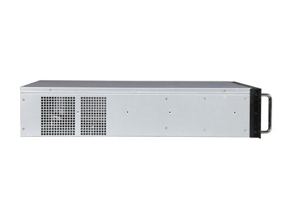 Athena Power RM-3U306460P4 Silver/Black 1.2mm SGCC 3U Rackmount Server Case PS2 600W IPC Power supply 4 External 5.25" Drive Bays - OEM