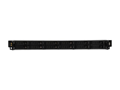 Athena Power RM-1U1122HE6 12 x 2.5â€? SAS / SATA Hot Swap, 1.2mm SGCC 1U Rackmount Server Storage Case Only, 1U Single / Micro Redundant - OEM