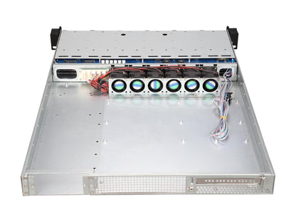 Athena Power RM-1U1122HE6 12 x 2.5â€? SAS / SATA Hot Swap, 1.2mm SGCC 1U Rackmount Server Storage Case Only, 1U Single / Micro Redundant - OEM