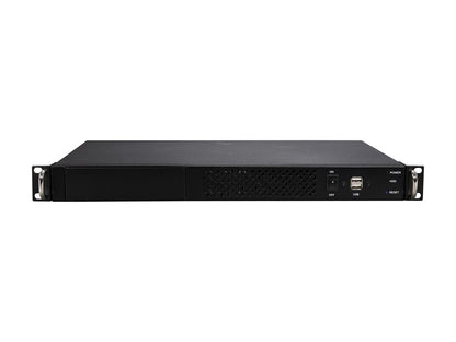 Athena Power RM-1UC138 Black 1.0mm SECC 1U Rackmount Server Case FlexATX Single (not included) 1 External 5.25" Drive Bays - OEM