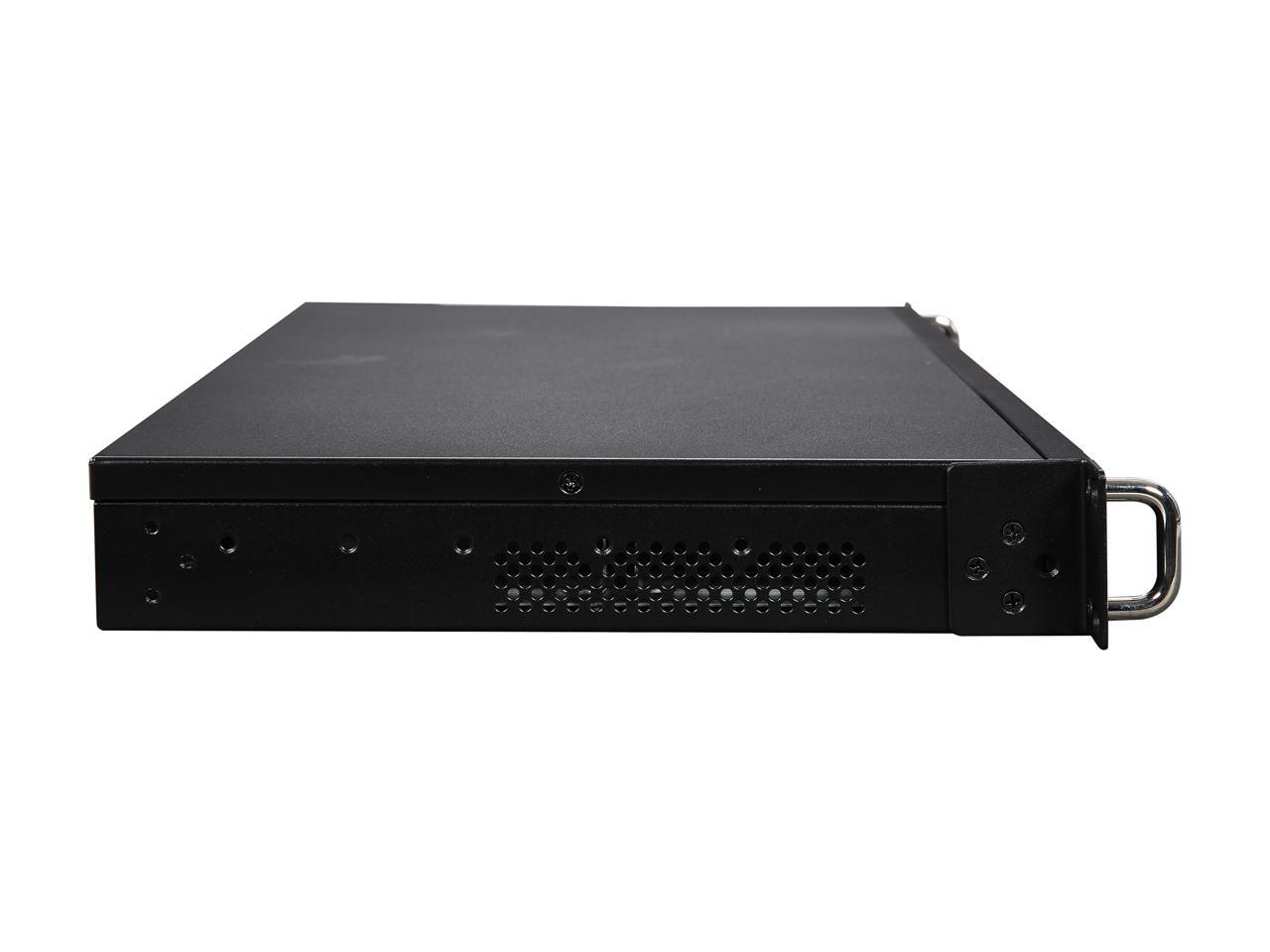 Athena Power RM-1UC138 Black 1.0mm SECC 1U Rackmount Server Case FlexATX Single (not included) 1 External 5.25" Drive Bays - OEM