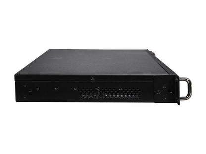 Athena Power RM-1UC138 Black 1.0mm SECC 1U Rackmount Server Case FlexATX Single (not included) 1 External 5.25" Drive Bays - OEM