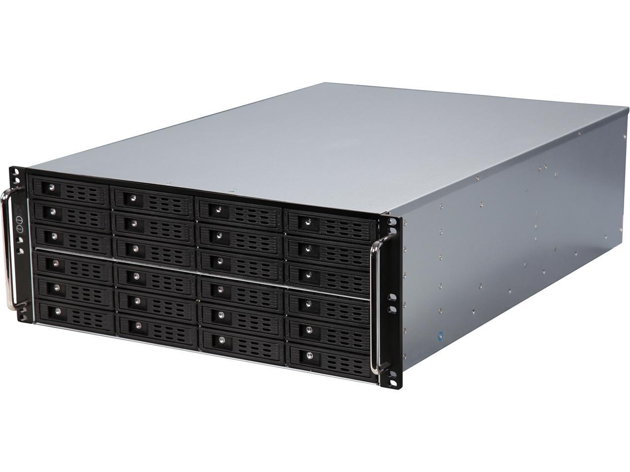 Athena Power RM-4UG4243HE12 Black SGCC (T=1.2mm) 4U Rackmount Server Case - OEM