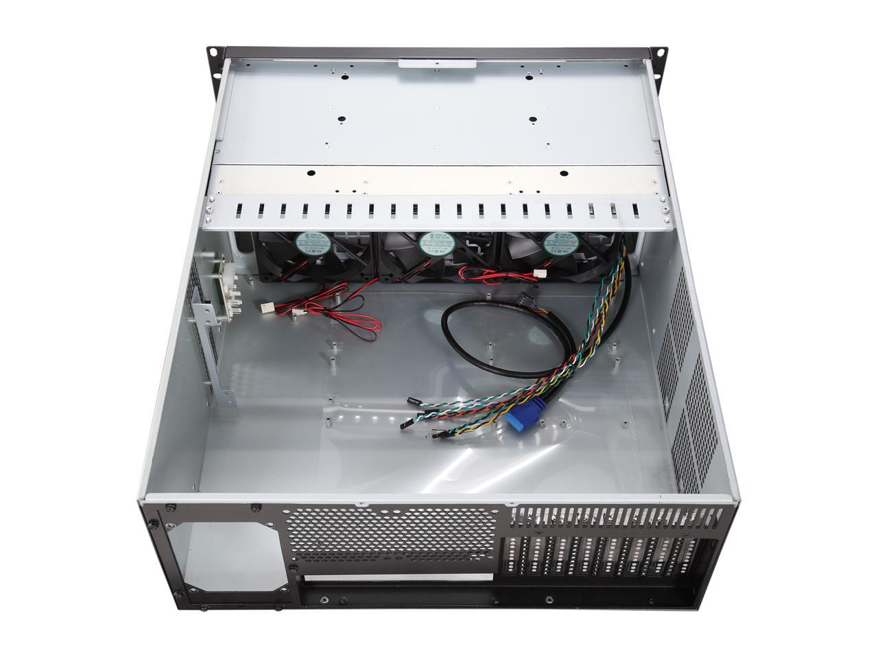 Athena Power RM-4U8G1043 Black SGCC (T = 1.2mm) 4U Rackmount Server Case - OEM