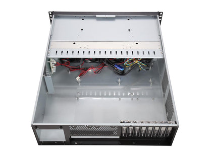 Athena Power RM-3U8G1043 Black SGCC (T=1.2mm) 3U Rackmount Server Case - OEM