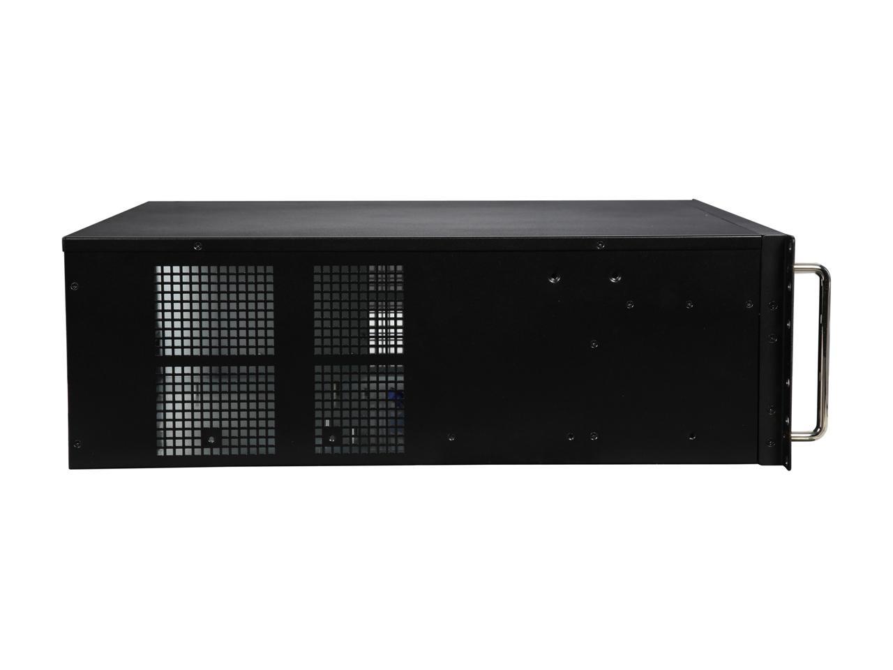Athena Power RM-4U8G525 Black SGCC (T=1.2mm) 4U Rackmount Server Case 2 External 5.25" Drive Bays - OEM