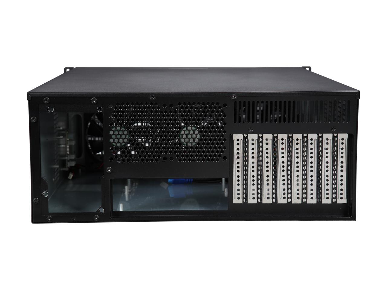 Athena Power RM-4U8G525 Black SGCC (T=1.2mm) 4U Rackmount Server Case 2 External 5.25" Drive Bays - OEM