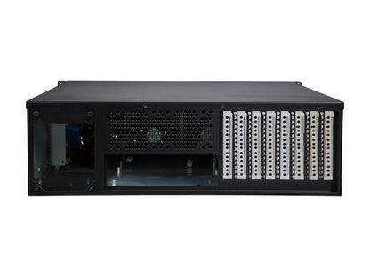 Athena Power RM-3U8G525 Black SGCC (T=1.2mm) 3U Rackmount Server Case 2 External 5.25" Drive Bays - OEM