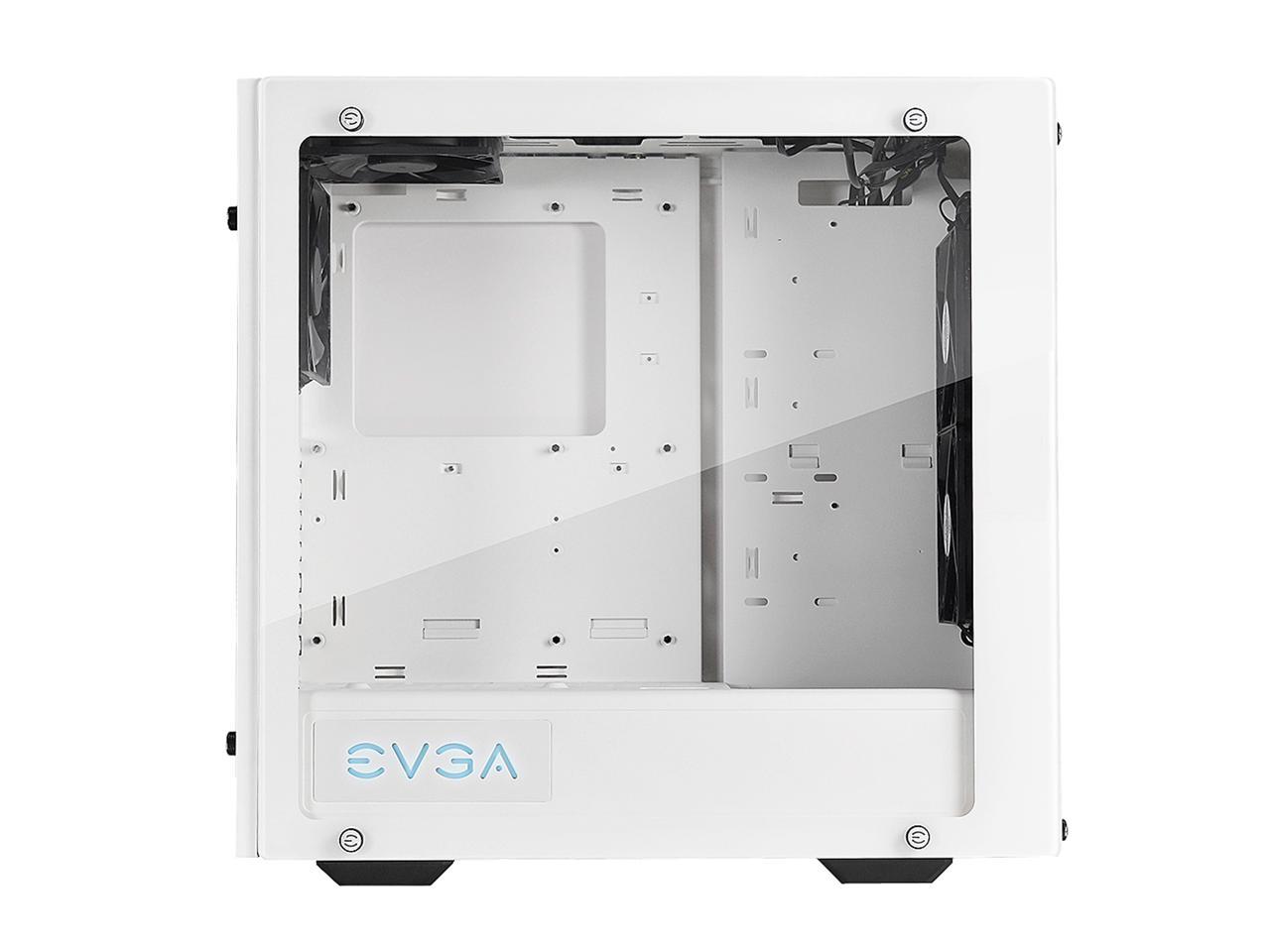 EVGA DG-76 Alpine White Mid-Tower, 2 Sides of Tempered Glass, RGB LED and Control Board, Gaming Case 166-W1-2232-KR
