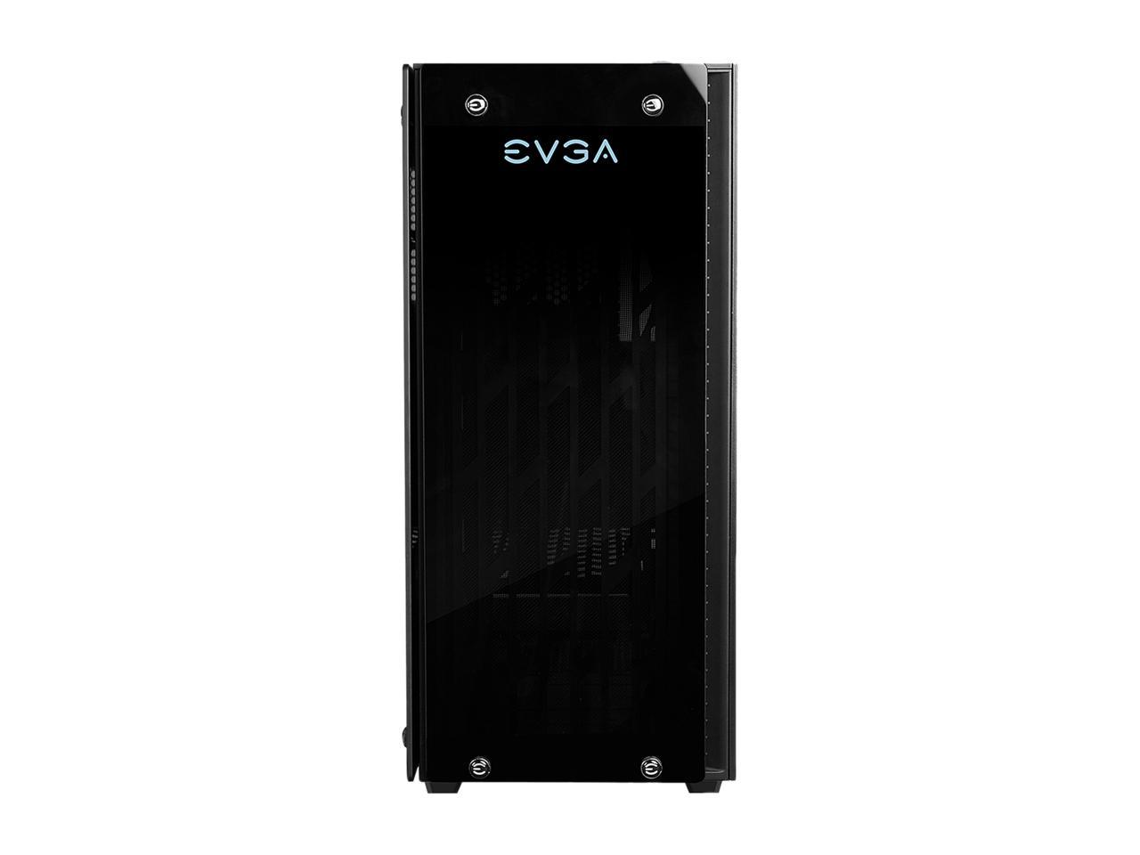EVGA DG-76 Matte Black Mid-Tower, 2 Sides of Tempered Glass, RGB LED and Control Board, Gaming Case 160-B0-2230-KR