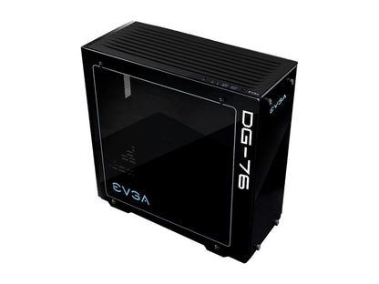 EVGA DG-76 Matte Black Mid-Tower, 2 Sides of Tempered Glass, RGB LED and Control Board, Gaming Case 160-B0-2230-KR
