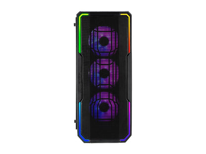 BitFenix Enso Mesh Case Black, Mesh Front Panel, Tempered Glass Window Side Panel, ATX/Micro ATX/Mini ITX Form Factor, Asus AURA SYNC 3 pin Addressable RGB LED, ATX PSU Compatible BFC-ESM-150-KKWGK-RP