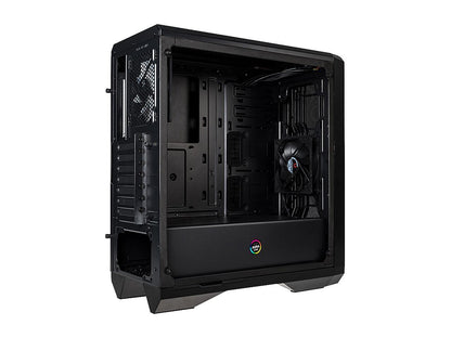 BitFenix Enso Mesh Case Black, Mesh Front Panel, Tempered Glass Window Side Panel, ATX/Micro ATX/Mini ITX Form Factor, Asus AURA SYNC 3 pin Addressable RGB LED, ATX PSU Compatible BFC-ESM-150-KKWGK-RP