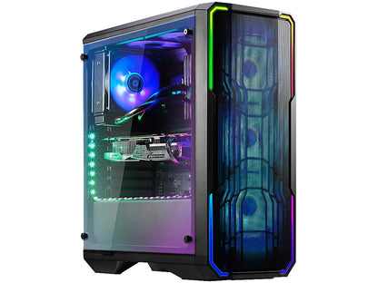BitFenix Enso Mesh Case Black, Mesh Front Panel, Tempered Glass Window Side Panel, ATX/Micro ATX/Mini ITX Form Factor, Asus AURA SYNC 3 pin Addressable RGB LED, ATX PSU Compatible BFC-ESM-150-KKWGK-RP