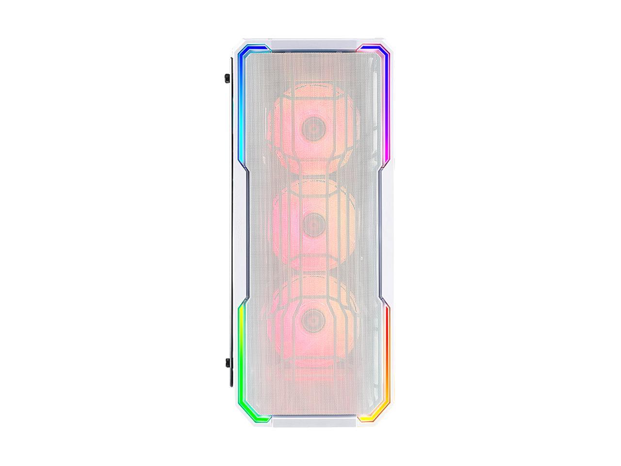 BitFenix Enso Mesh Case White, Mesh Front Panel, Tempered Glass Window Side Panel, ATX/Micro ATX/Mini ITX Form Factor, Asus AURA SYNC 3 pin Addressable RGB LED, ATX PSU Compatible BFC-ESM-150-WWWGK-RP
