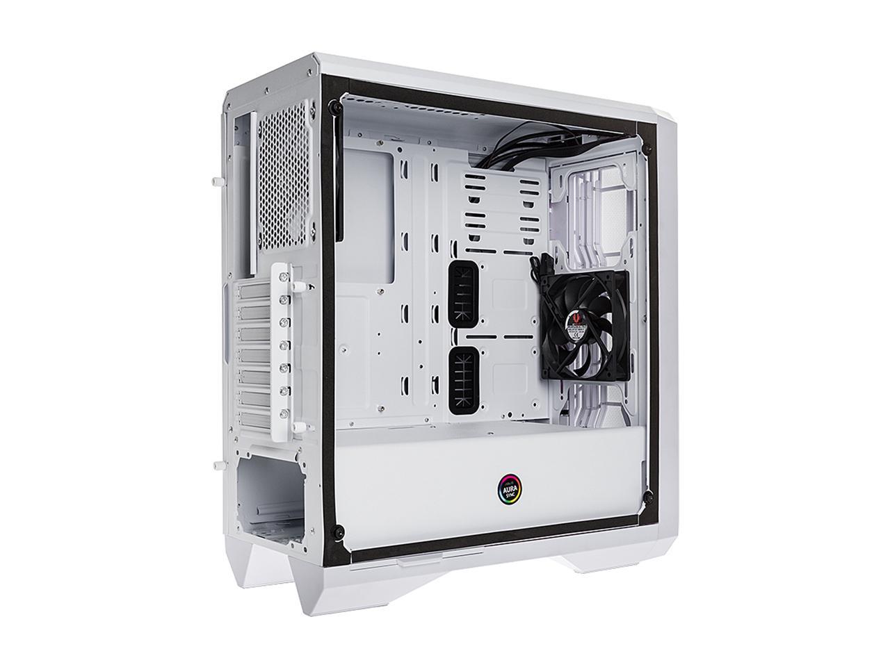 BitFenix Enso Mesh Case White, Mesh Front Panel, Tempered Glass Window Side Panel, ATX/Micro ATX/Mini ITX Form Factor, Asus AURA SYNC 3 pin Addressable RGB LED, ATX PSU Compatible BFC-ESM-150-WWWGK-RP
