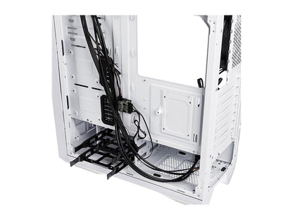 BitFenix Enso Mesh Case White, Mesh Front Panel, Tempered Glass Window Side Panel, ATX/Micro ATX/Mini ITX Form Factor, Asus AURA SYNC 3 pin Addressable RGB LED, ATX PSU Compatible BFC-ESM-150-WWWGK-RP